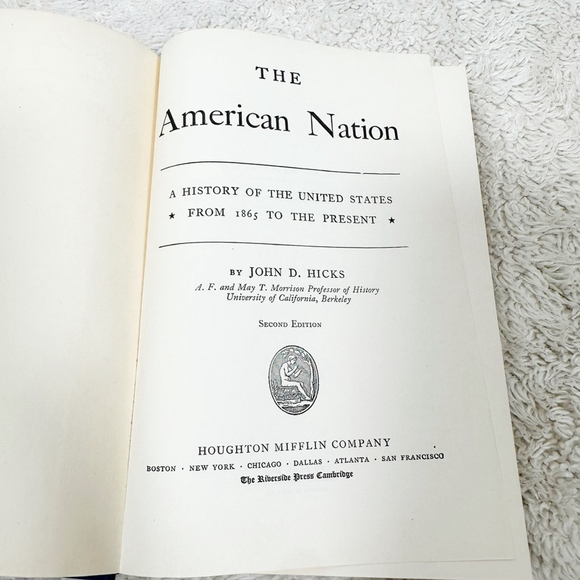 The American Nation by John D. Hicks History 1865 to present (1946) 2nd Edition - Picture 3 of 8